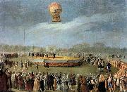 Carnicero, Antonio Ascent of the Balloon in the Presence of Charles IV and his Court Spain oil painting artist